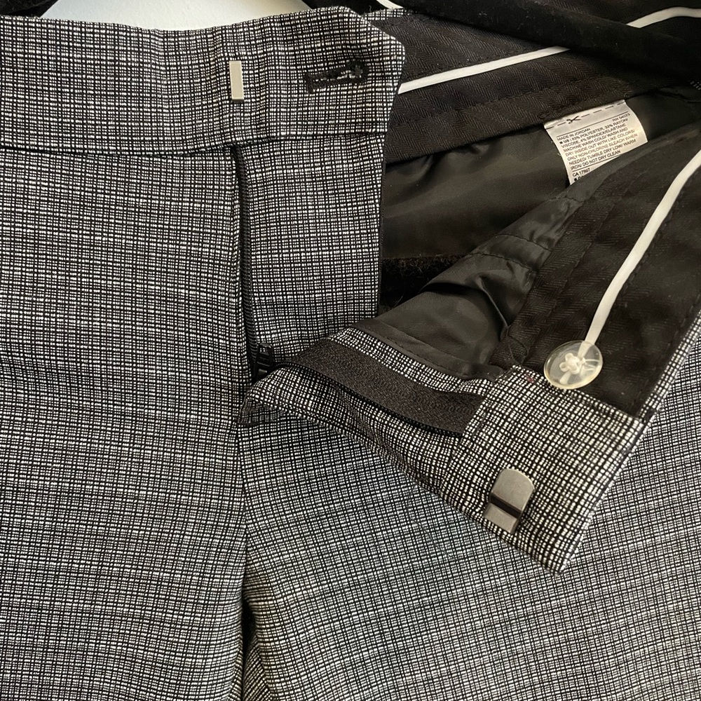 Banana Republic Gray Plaid Trousers